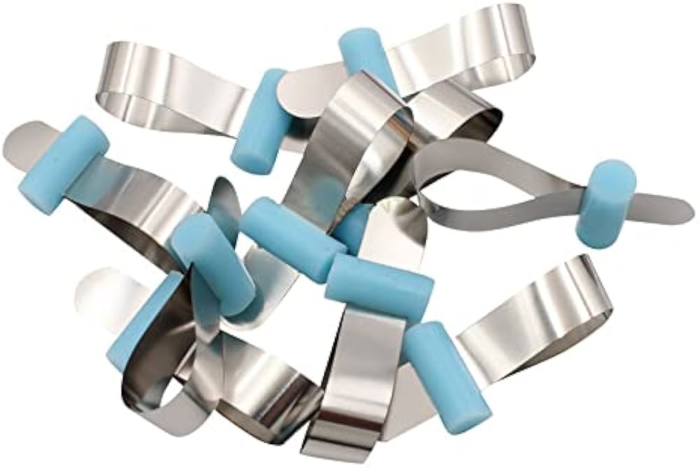 thumbnail image 2 of Easyinsmile 50x Dental Preformed Matrix Bands – Standard/Curved Metal 4.5/6mm – Universal Crown 2 of 5